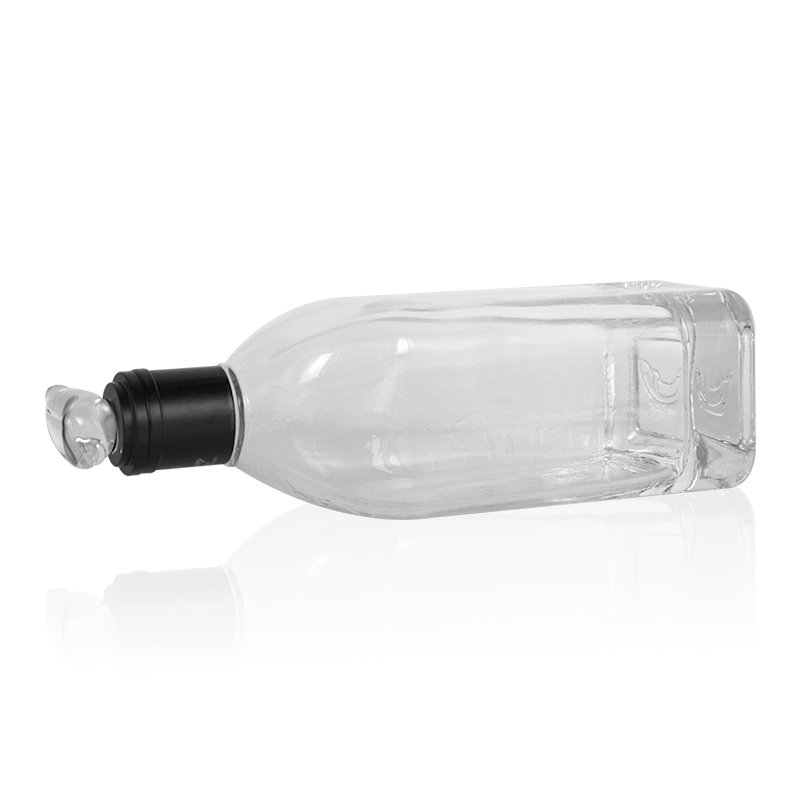 wholesale custom color 375ml 500ml 700ml 750ml 1000ml vodka whisky gin empty glass liquor bottle with cork