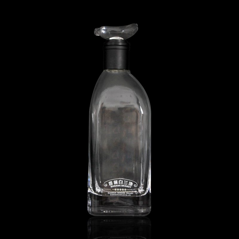 wholesale custom color 375ml 500ml 700ml 750ml 1000ml vodka whisky gin empty glass liquor bottle with cork