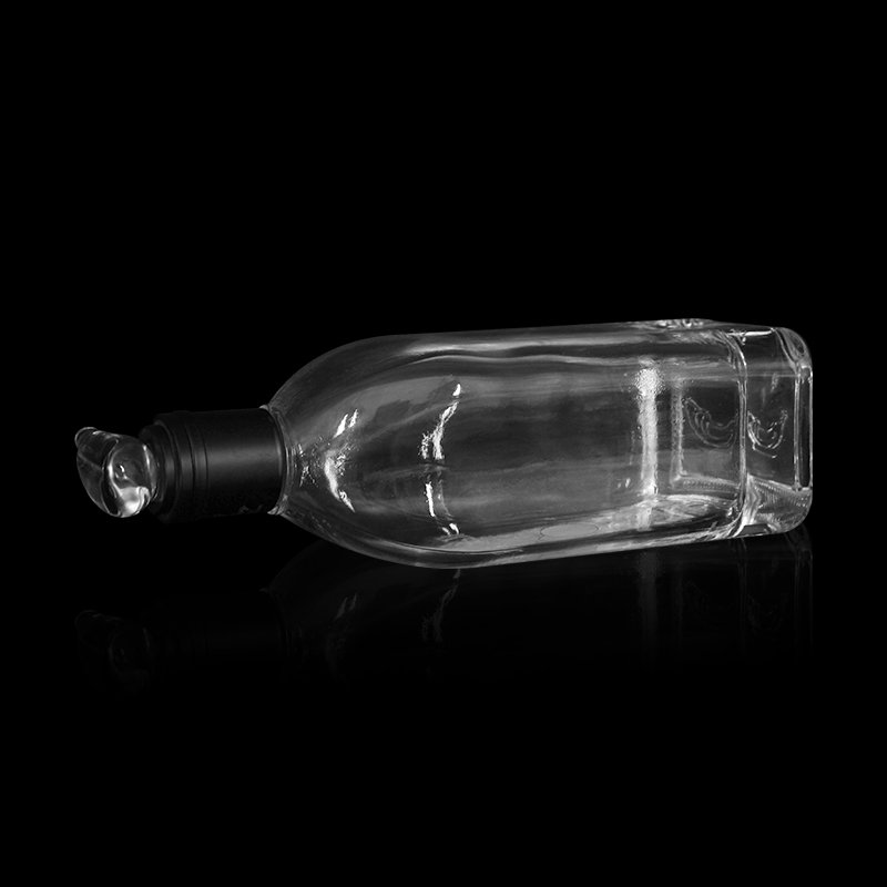 wholesale custom color 375ml 500ml 700ml 750ml 1000ml vodka whisky gin empty glass liquor bottle with cork