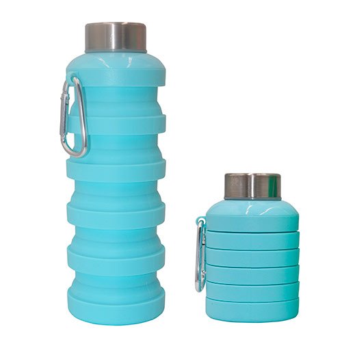Wholesale Bpa Free 500Ml Foldable Collapsible Drinking Silicone Water Bottle
