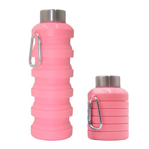 Wholesale Bpa Free 500Ml Foldable Collapsible Drinking Silicone Water Bottle