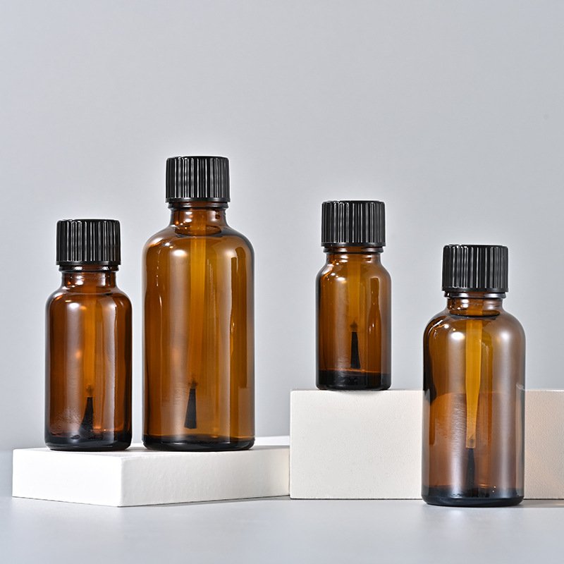 5ml 10ml 15ml 20ml 30ml 50ml Amber clear Glass Bottles With Brush Nail Polish Glass Bottles