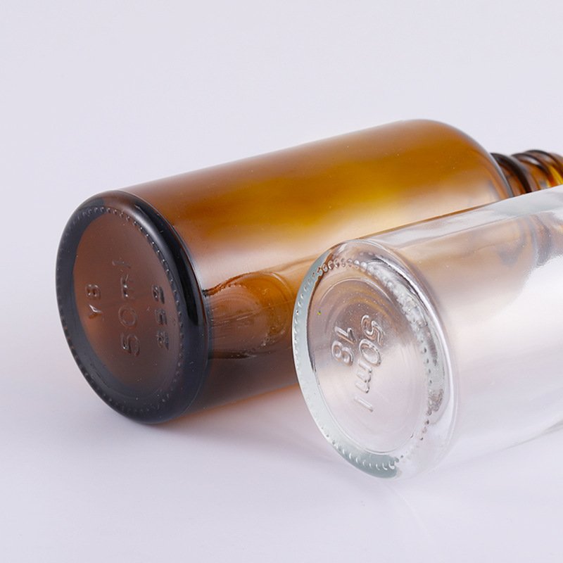 5ml 10ml 15ml 20ml 30ml 50ml Amber clear Glass Bottles With Brush Nail Polish Glass Bottles