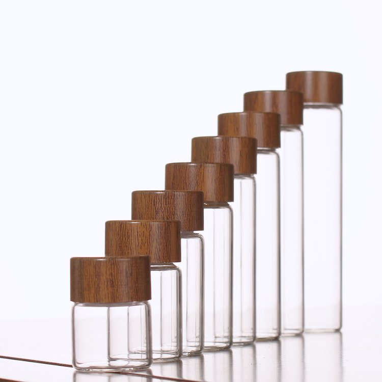 0.87inch Glass Bottle with Aluminum Caps glass vial 5ml 10ml 15ml Small Bottle packing