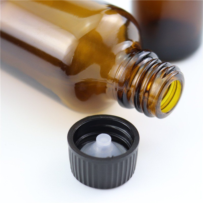 Whole 15ml 30ml 60ml 100ml 120ml 230ml 250ml 500ml 1000ml Boston Round Blue Amber essential oil Glass Bottles With Screw Cap