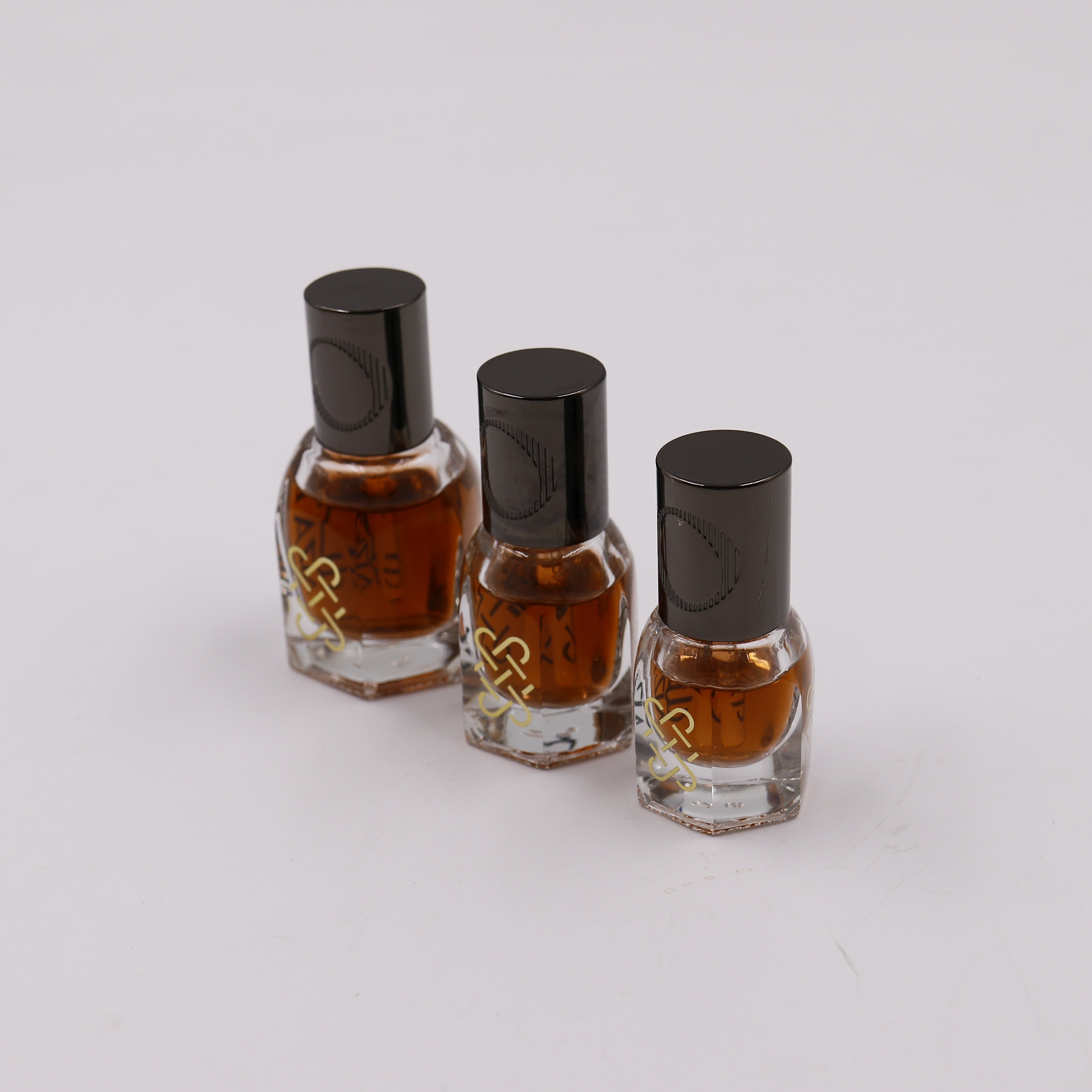 New attar bottle with zamac cap glass bottle for oud 3/6/12 ml hot stamping logo