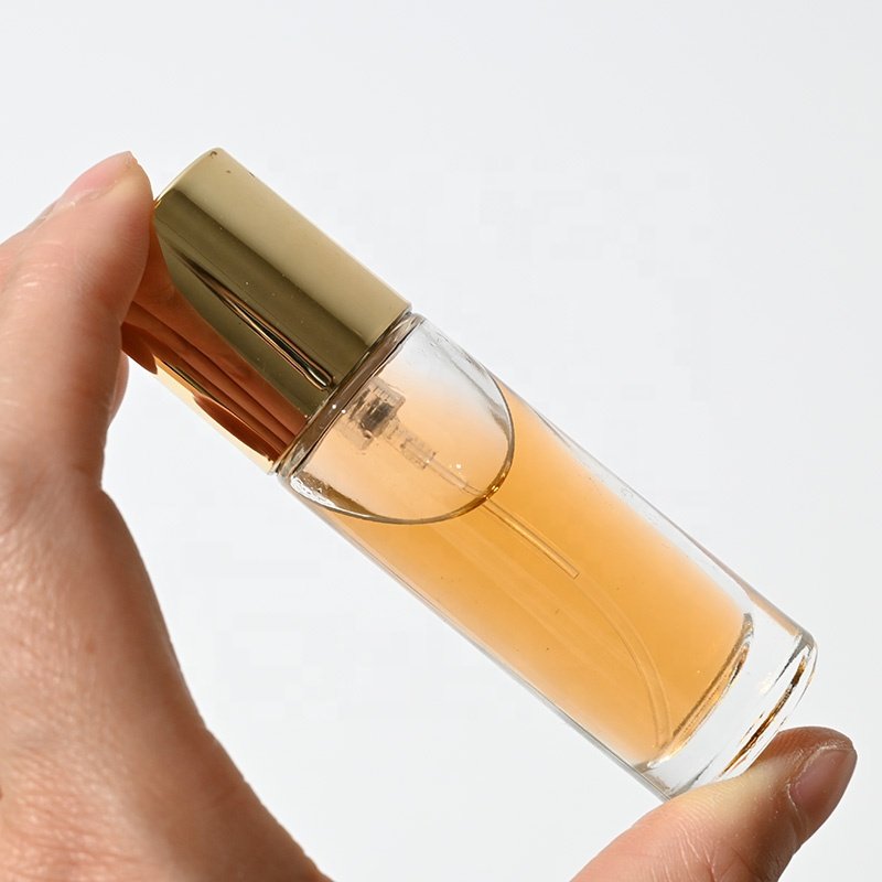 Wholesale 10ML Glass Spray Perfume Bottle Round Empty Clear Thick Bottom Perfume Spray Pump Glass Bottle With Lids