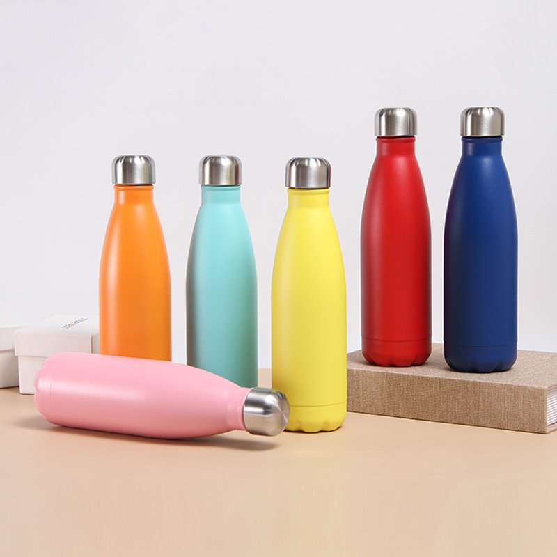 Custom Eco-Friendly Children School Narrow Mouth Stainless Steel Water Bottle Sublimationinsulated Multi-Color Tumbler With Lid