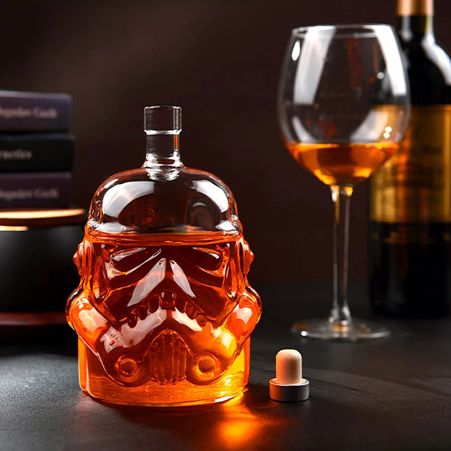 750ML Whiskey decanter glass bottle decanter glass bottle is suitable for wine spirits whiskey bourbon brandy