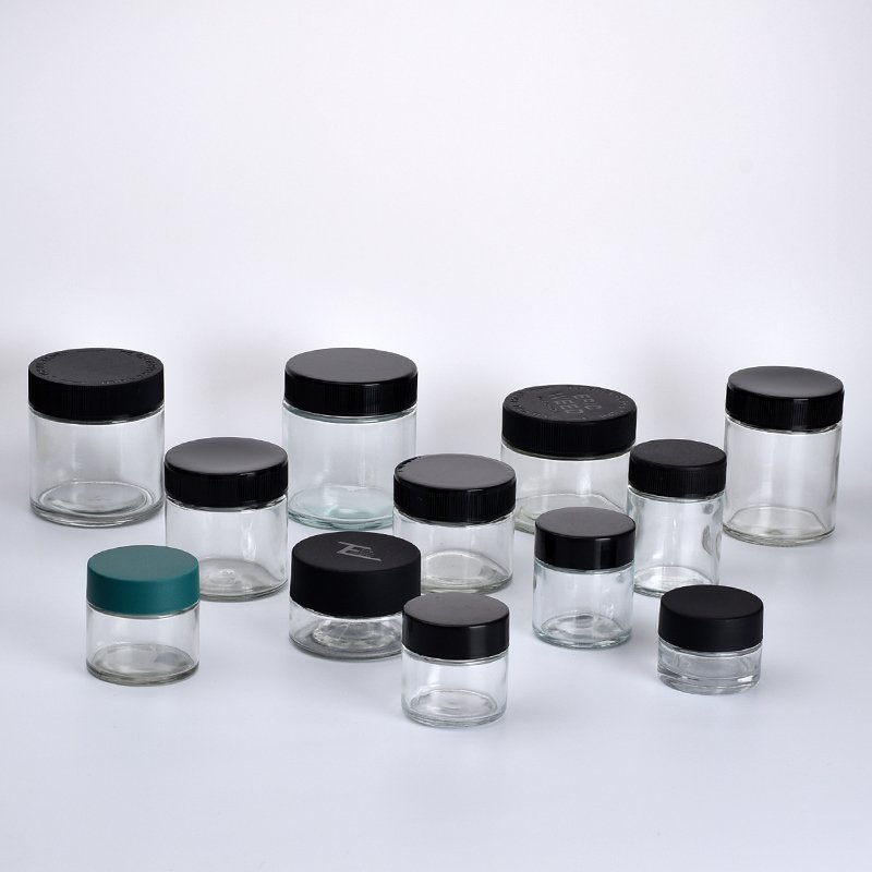Wholesale child safety caps Dome caps Glass storage jars Split glass bottles Cream bottles Face cream bottles