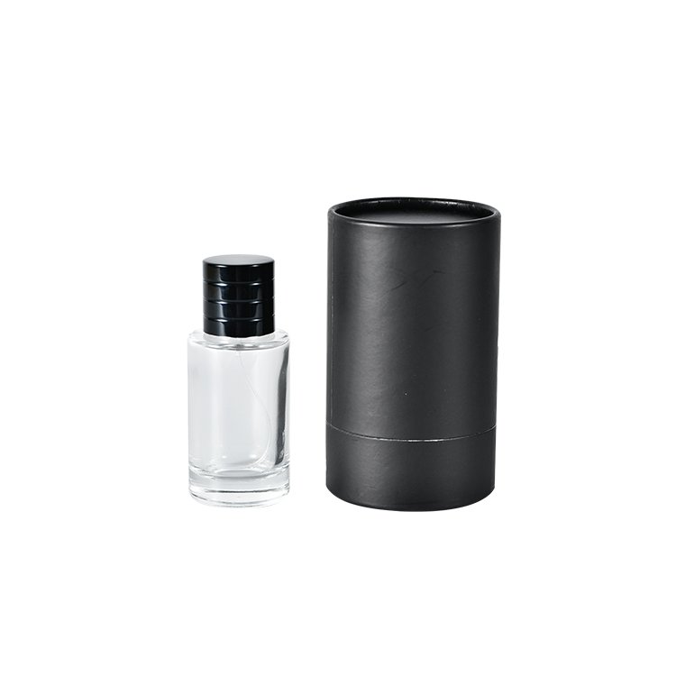 Wholesale Fancy Glass Perfume Diffuser Spray Pump Bottle Collar Magnetic Cap Perfume Glass Bottle With Black Lid