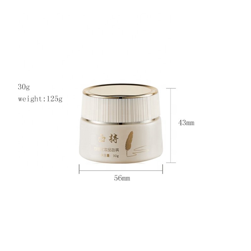 white round glass bottle skin care cream essence glass bottle 40ml 30g 50g 100ml 120ml make up milk bottle liquid packaging