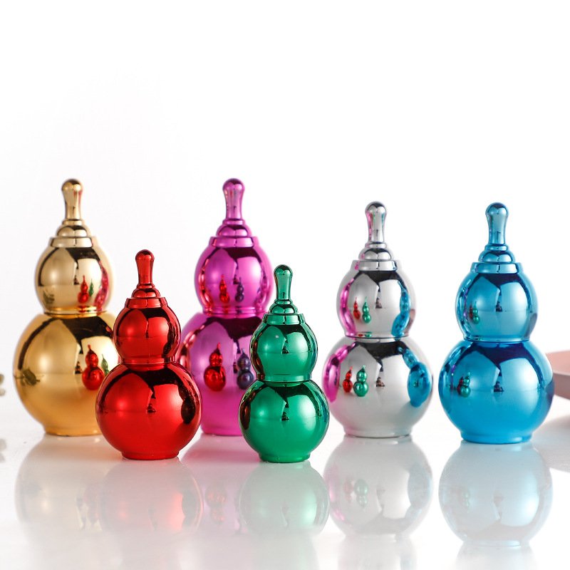 Wholesale Multiple Colour 10/20/30/50Ml Gourd Shape Glass Bottles For Cosmetics
