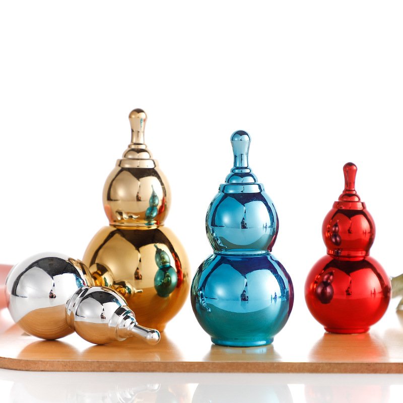 Wholesale Multiple Colour 10/20/30/50Ml Gourd Shape Glass Bottles For Cosmetics