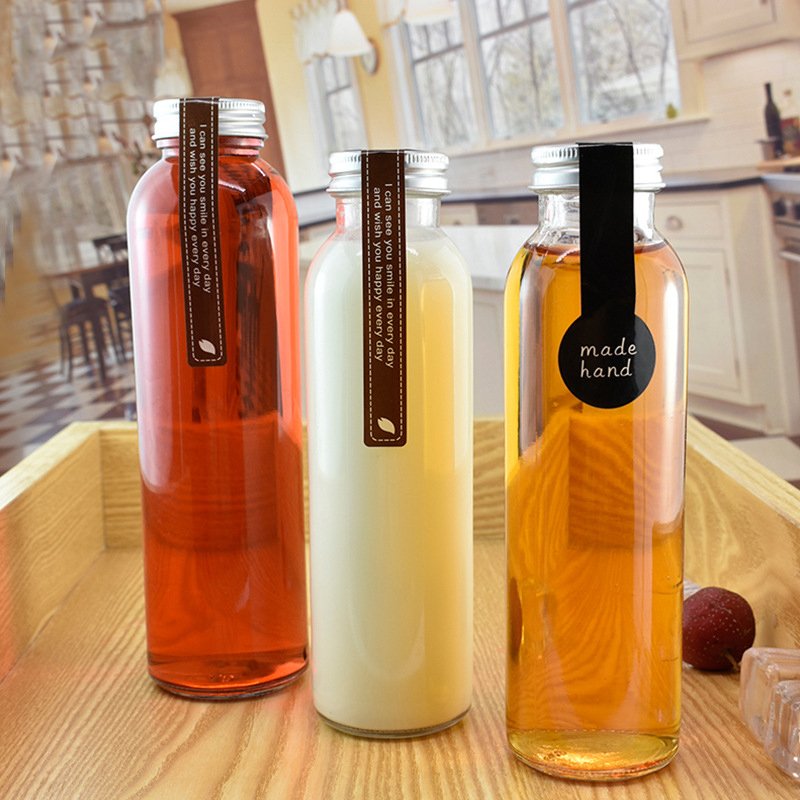 New Pattern 80Z 10OZ 12oz 16 oz WINE GLASS BOTTLE 250ml 500ml 350ml Round Glass Juice Beverage Bottle