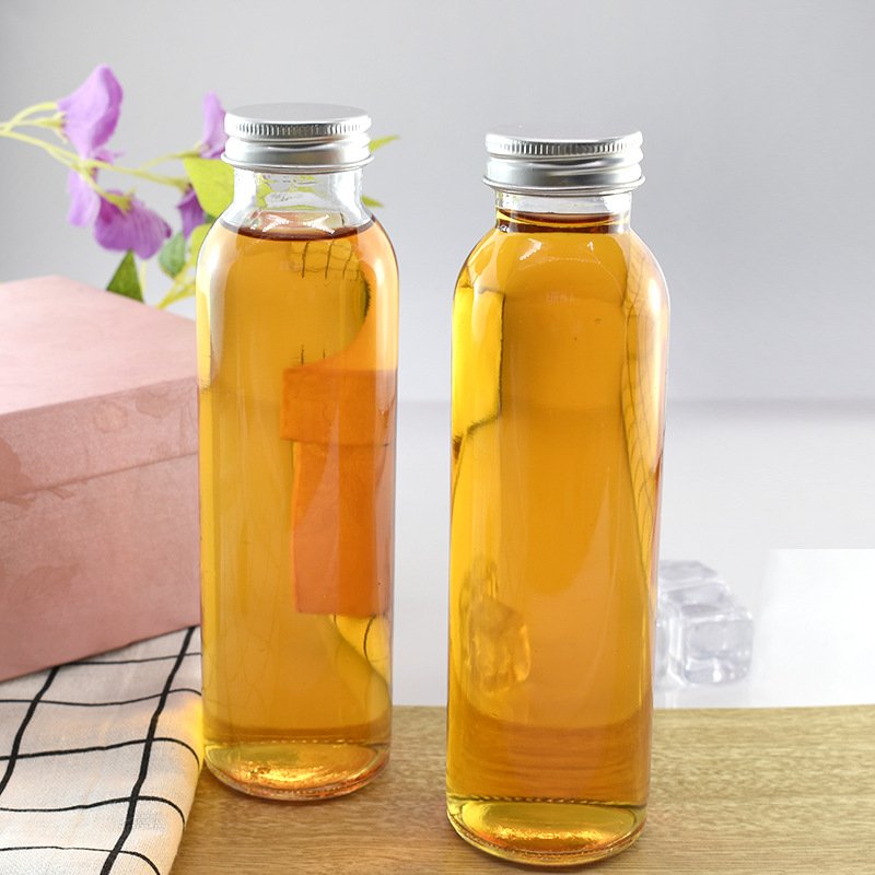 New Pattern 80Z 10OZ 12oz 16 oz WINE GLASS BOTTLE 250ml 500ml 350ml Round Glass Juice Beverage Bottle