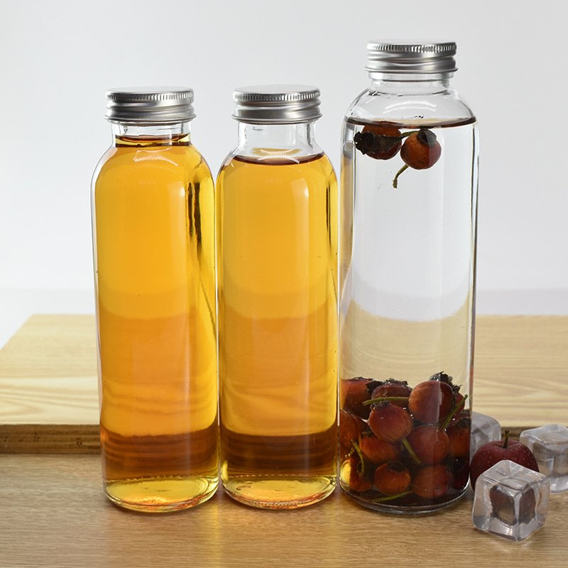 New Pattern 80Z 10OZ 12oz 16 oz WINE GLASS BOTTLE 250ml 500ml 350ml Round Glass Juice Beverage Bottle