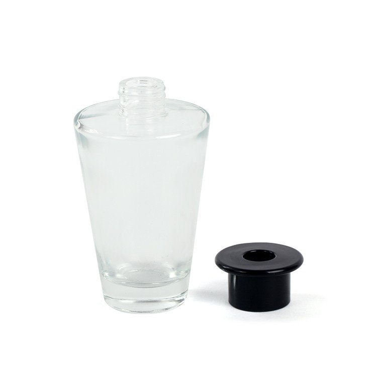 New Release Cone Shape 500ML Elegant Empty Clear Luxury Reed Diffuser Glass Bottle