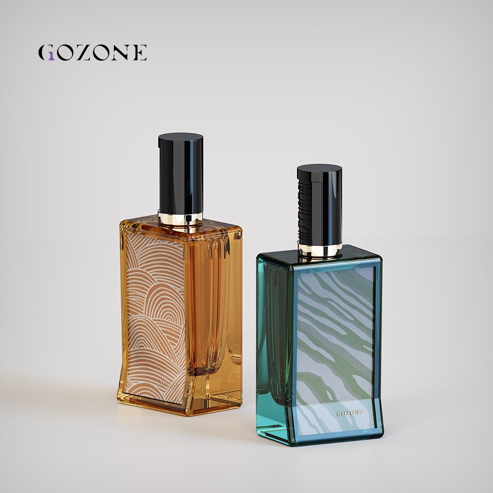 Dark Green 100Ml Simple Empty Spray Luxurious Premium Magnetic Cap 30Ml Red Blue Fancy Perfume Glass Bottle