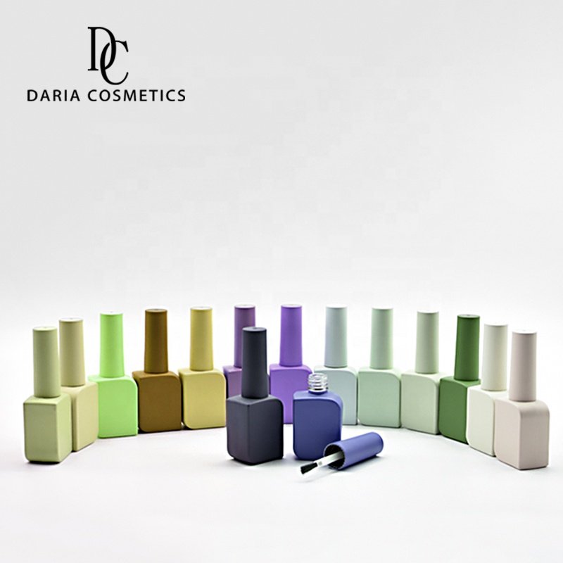 Custom Color Empty Small Glass Bottle 10Ml Nail Polish Bottle Unique Shape Gel Polish Bottles