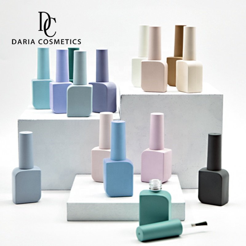 Custom Color Empty Small Glass Bottle 10Ml Nail Polish Bottle Unique Shape Gel Polish Bottles