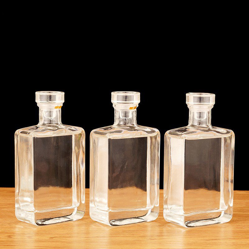 glass wine bottles glass bottle drink 500ml750ml200ml vodka liquor glass bottle Whiskey perfume champagne Vodka with lid