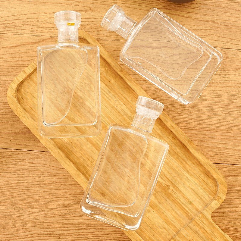 glass wine bottles glass bottle drink 500ml750ml200ml vodka liquor glass bottle Whiskey perfume champagne Vodka with lid