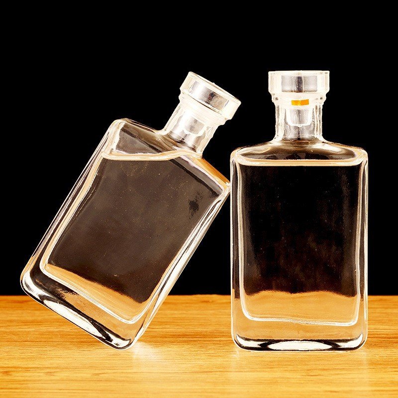 glass wine bottles glass bottle drink 500ml750ml200ml vodka liquor glass bottle Whiskey perfume champagne Vodka with lid