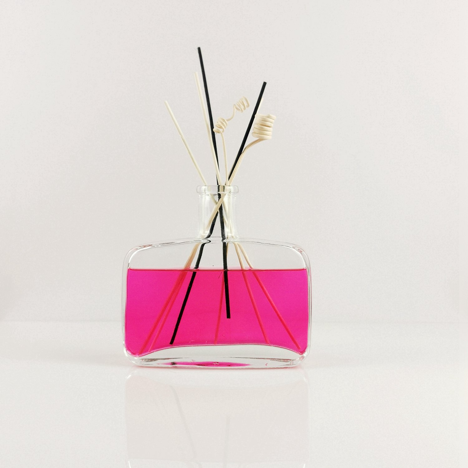 200ml Aromatherapy Bottle Round Shaped Clear Glass Reed Diffuser Bottle
