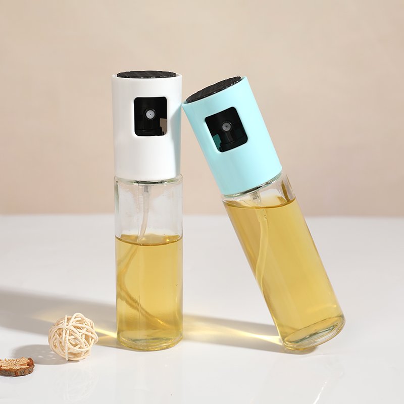 Deluxe 100ml Glass Macaron Color Spray Bottle Classic Eco-Friendly Kitchen Food Storage Boxed Packaging Flexible Oil Party