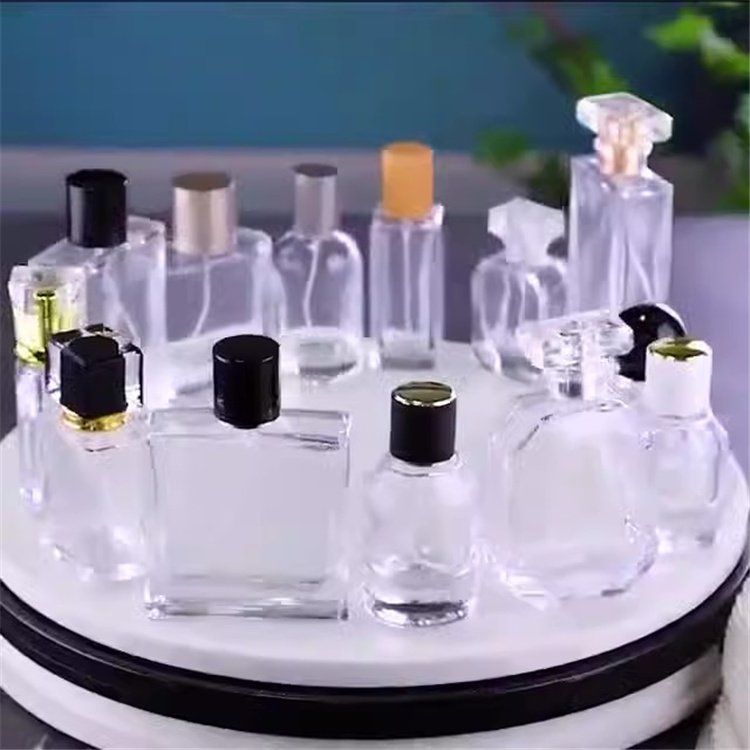100ml Empty Refillable Packaging Cosmetic Container Flat Frosted Glass Perfume Bottle for Fragrance