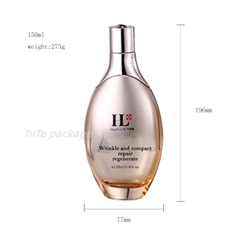 cosmetics essence milk pump glass spray bottle skin care essence 30ml transparent dropper bottle cosmetic glass containers set
