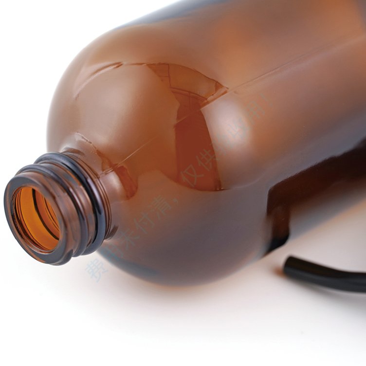 High Quality 500Ml Empty Roller Frosted Amber Glass Bottle Soap Dispenser With Black Lotion Amber Bottle Pump Supplier In China
