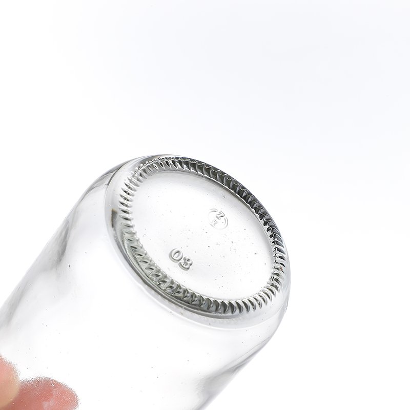 NCJ015 Empty Clear Milk Bottle Glass drinking glass bottle beverage glass jar