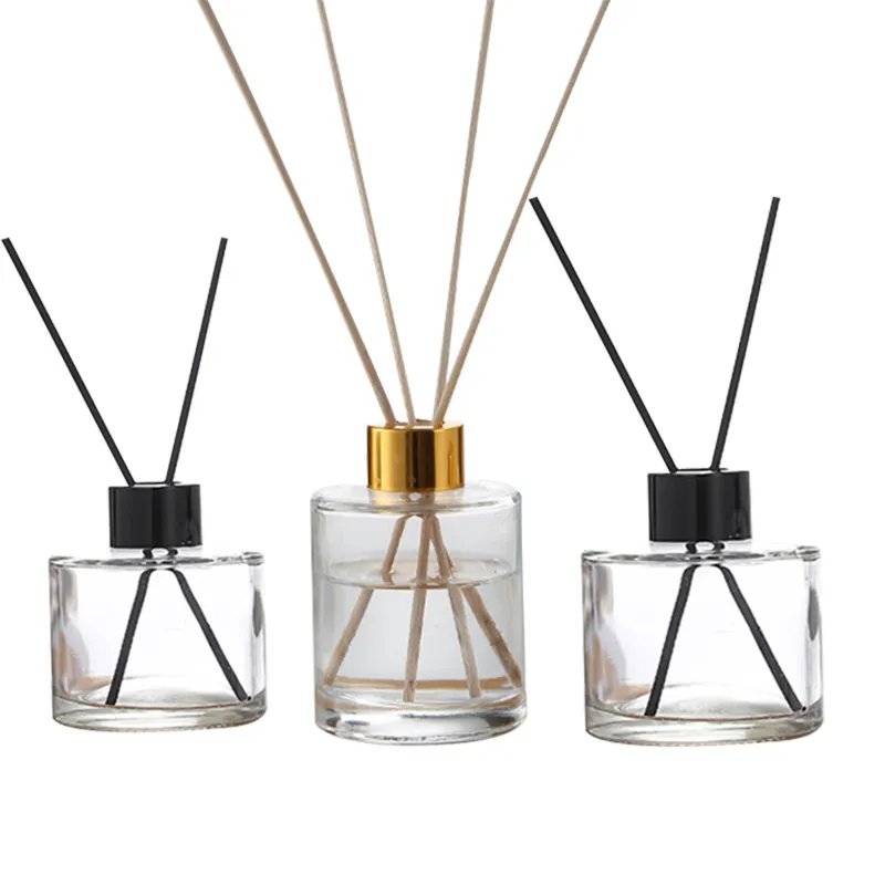 High Quality New Arrival 50ml 100ml Luxury Design Brown Empty Fragrance Aroma Essential Oil Square Reed Diffuser Glass Bottle