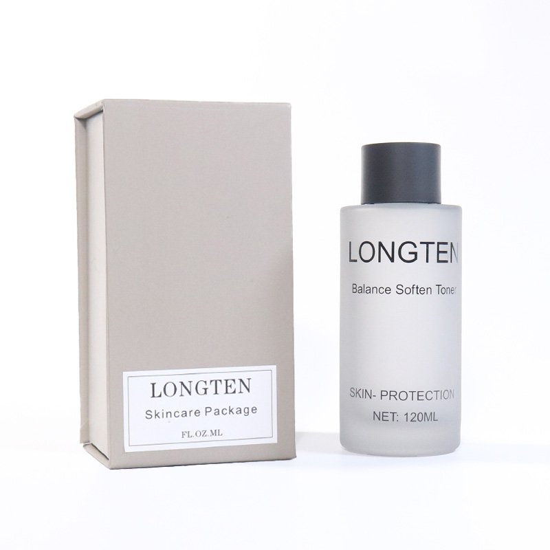 Skincare Packaging Custom Glass Bottles 120 ml Empty Clear Cosmetic Luxury sunscreen Lotion Cream Jars with Pump