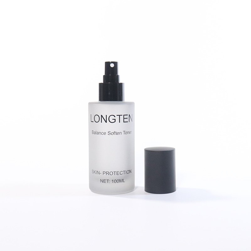 Skincare Packaging Custom Glass Bottles 120 ml Empty Clear Cosmetic Luxury sunscreen Lotion Cream Jars with Pump