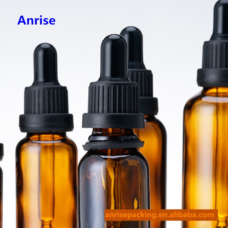 Low MOQ Luxury Essential Oil 20ml Amber 4 oz Glass Dropper Bottles 10 ml 30ml Boston Dropper Bottle 50ml with Packaging