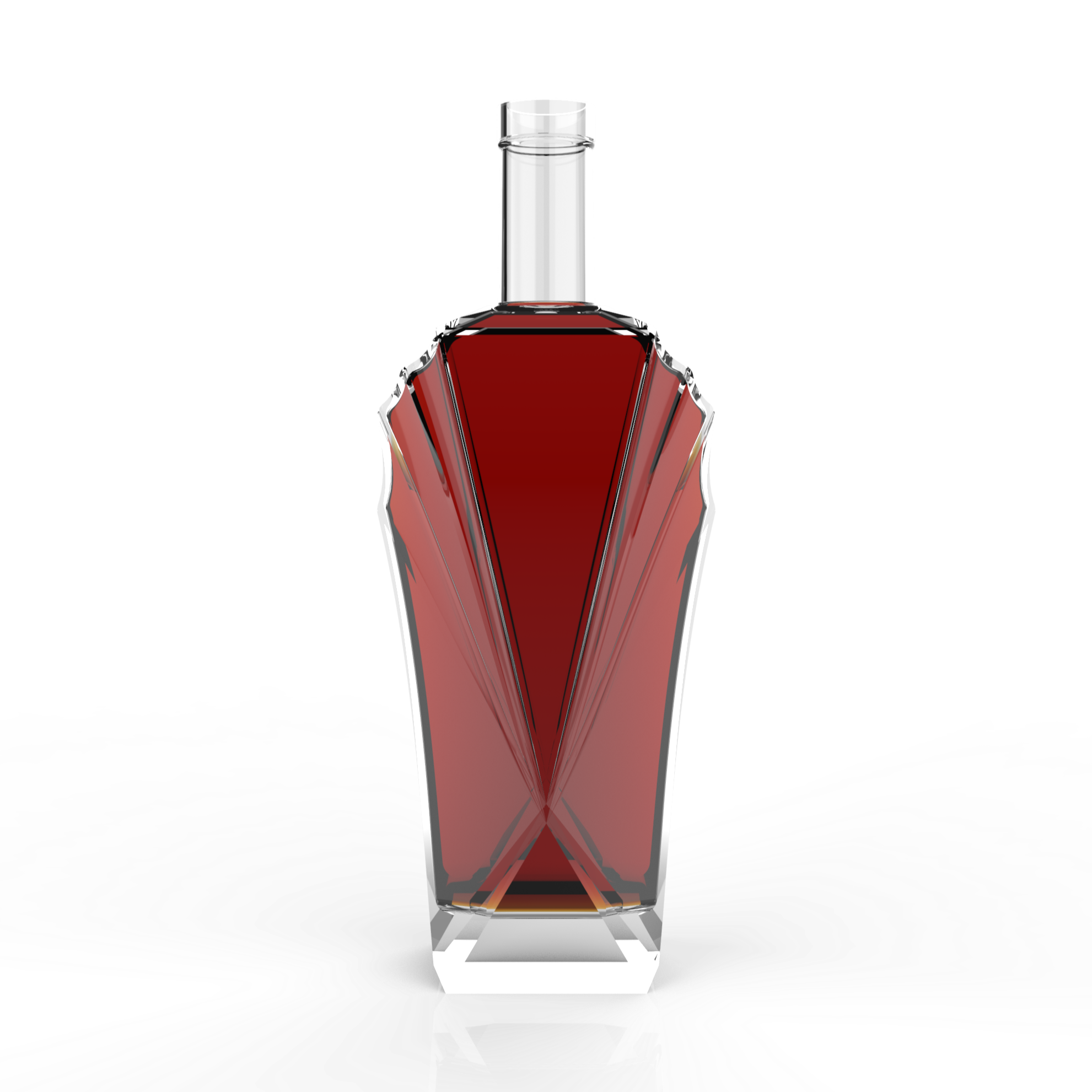 500ml 750ml 1L 3L 5L OEM ODM Liquor Bottle for vodka tequila rum spirit whisky glass liquor bottle