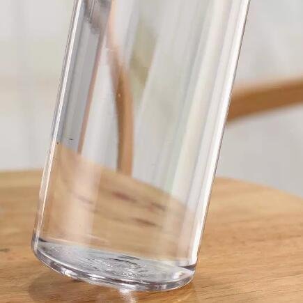 High quality transparent Glass bottle with water