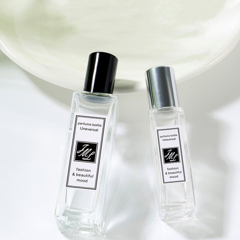 3ml 5ml 10ml 20ml 30ml Portable Roll On Square Glass Essential Oil Perfume Roller Ball Glass Bottle