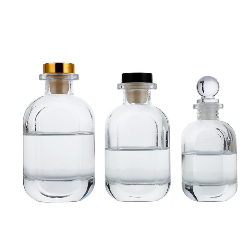 IN STOCK 100ml 150ml Empty Reed Diffuser Bottle 50ml Light Blue Grey Amber Diffuser Container Aromatherapy Glass Bottles Cork