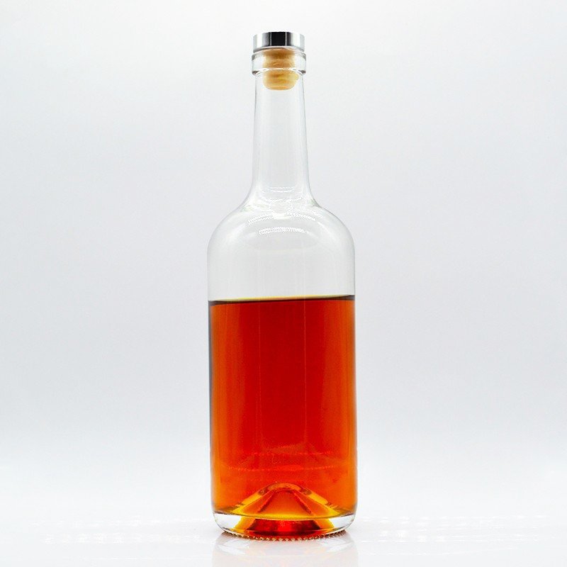 Fancy Design 750ml Empty Spirit glass Bottle Rum Gin Bottle Premium 500ml Vodka Whiskey Brandy Glass Bottle Manufacturer
