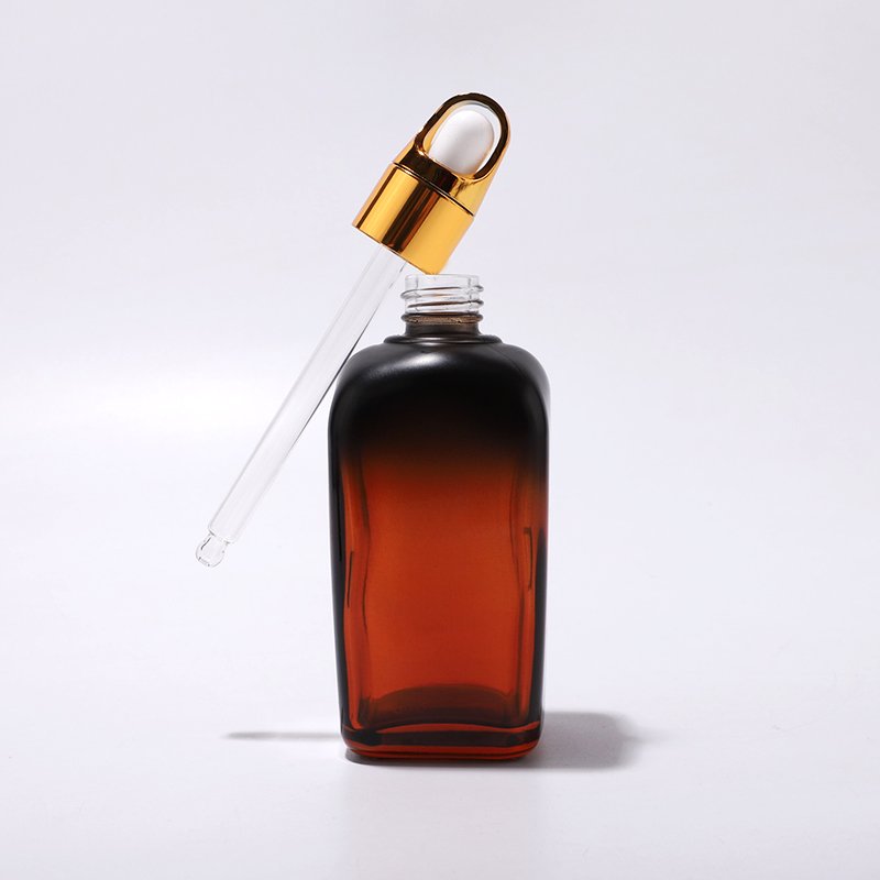 Best quality amber empty glass dropper bottles with gold cap for essential oil hair oil10ml 30ml 40ml 50ml 100ml