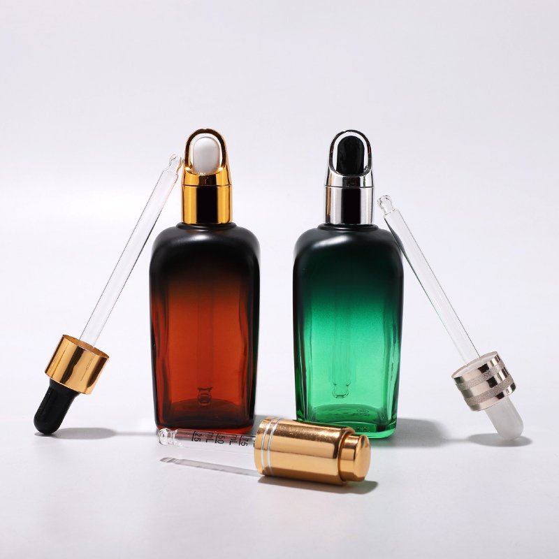 Best quality amber empty glass dropper bottles with gold cap for essential oil hair oil10ml 30ml 40ml 50ml 100ml