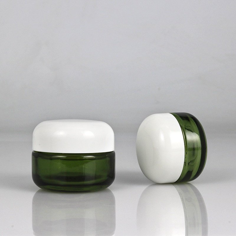 In Stock Acrylic Lid 15 - 50g Cream and Facial Cream Glass Bottles Cosmetic Bottles Facial Mask and Hand Cream Bottles