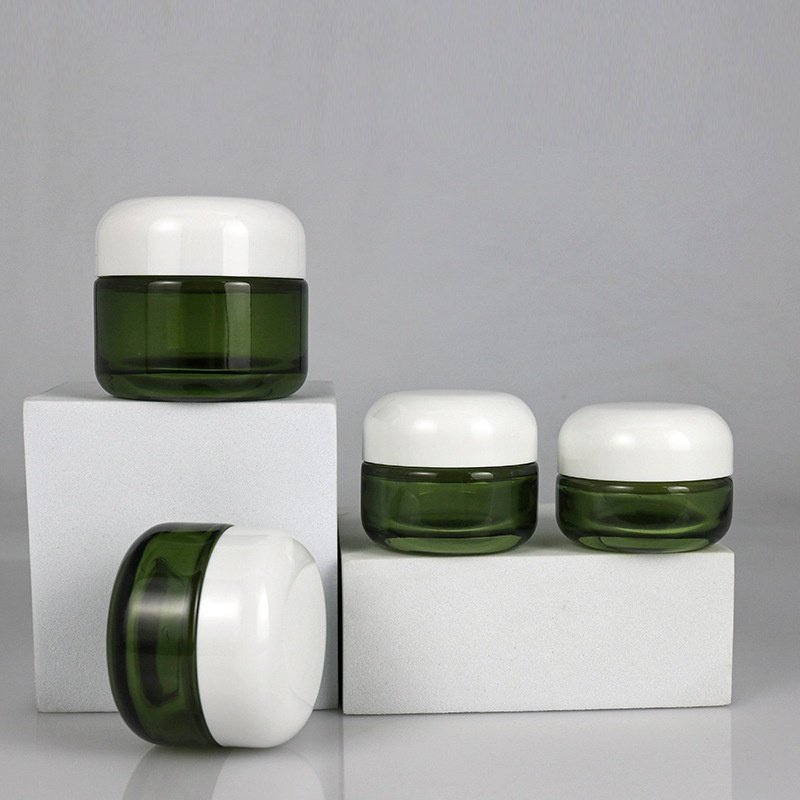 In Stock Acrylic Lid 15 - 50g Cream and Facial Cream Glass Bottles Cosmetic Bottles Facial Mask and Hand Cream Bottles