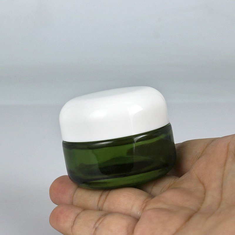 In Stock Acrylic Lid 15 - 50g Cream and Facial Cream Glass Bottles Cosmetic Bottles Facial Mask and Hand Cream Bottles