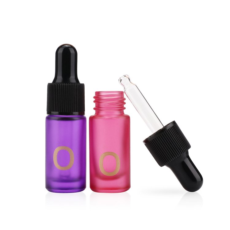 1ml 3ml 5ml 10ml purple blue amber clear white black custom square glass dropper bottle with dropper pipette wholesale