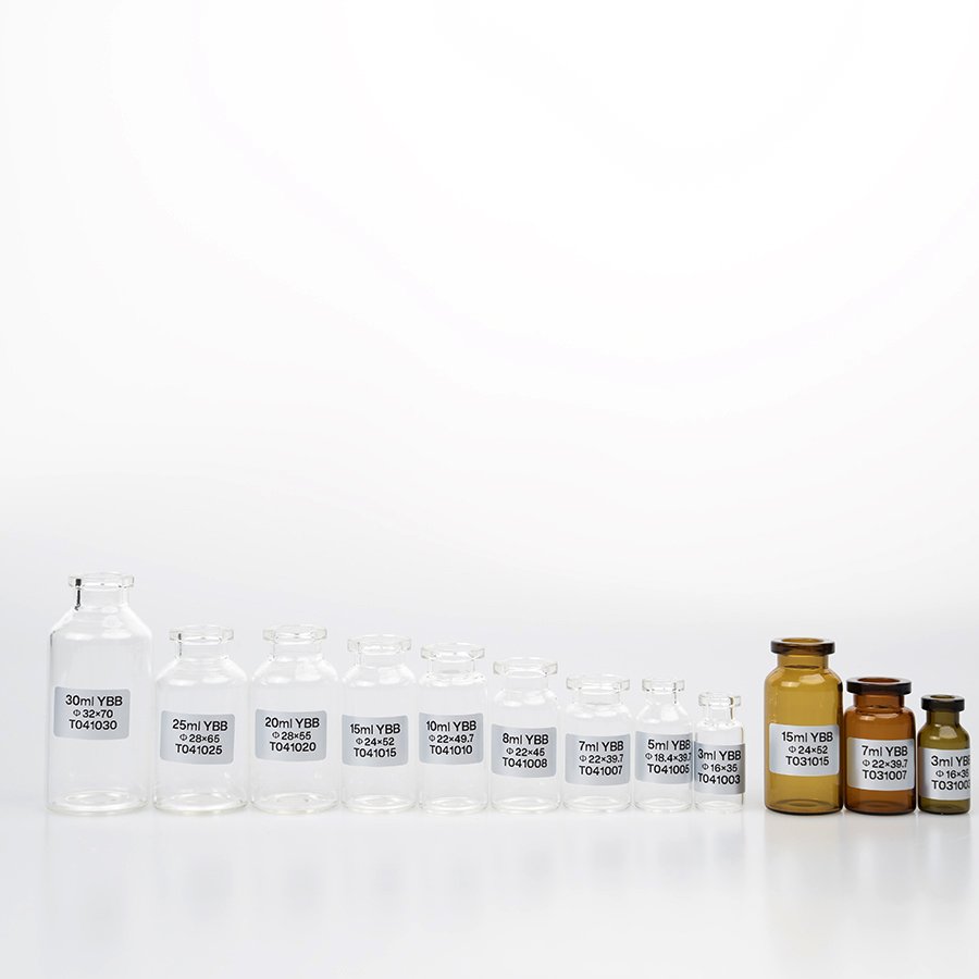 Mini empty small pharmaceutical bottle vial 3ml 5ml 7ml 8ml 10ml 15ml 20ml 25ml 30ml clear glass vials